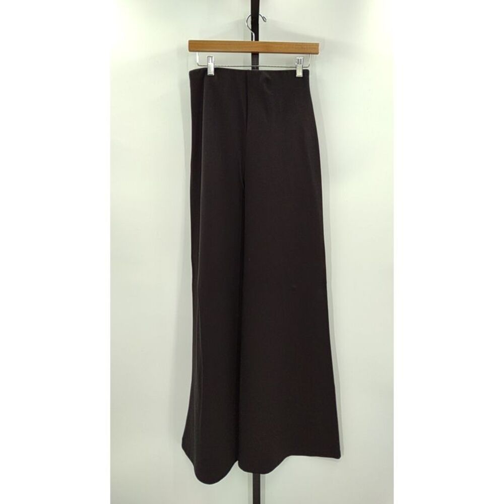 Quince Women Ultra-Stretch Ponte Super Wide Leg Pants Black M - Picture 2 of 3